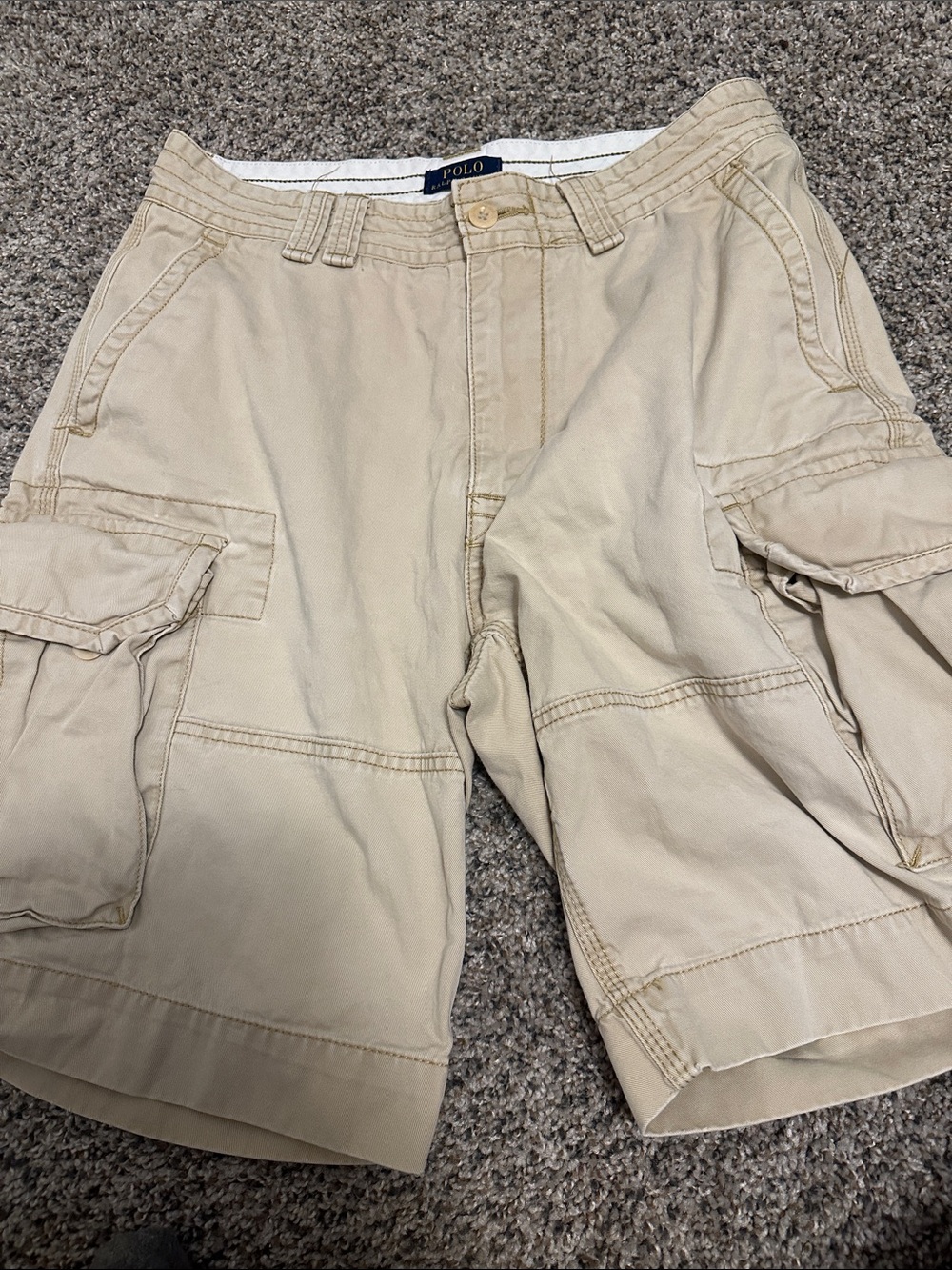 Polo by Ralph Lauren Men's Khaki Cargo Shorts
